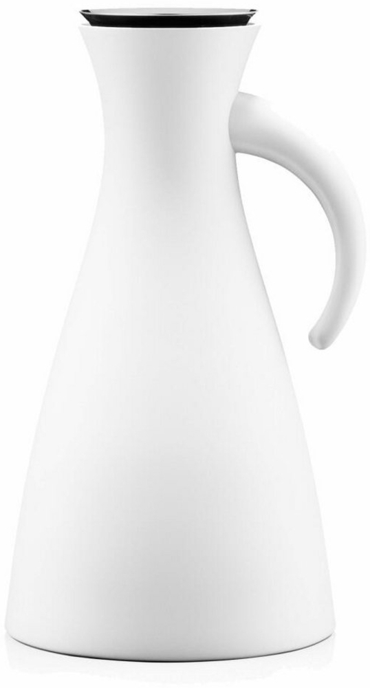 Eva Solo Isolierkanne, Kaffeekanne, Thermokanne, Teekanne, Glas/Kunststoff/Edelstahl, Matt Weiß, 1 L, 502802 Bild 1