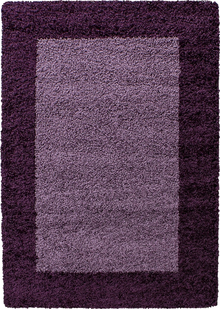 Hochflor Teppich Lux Läufer - 80x150 cm - Violett Bild 1