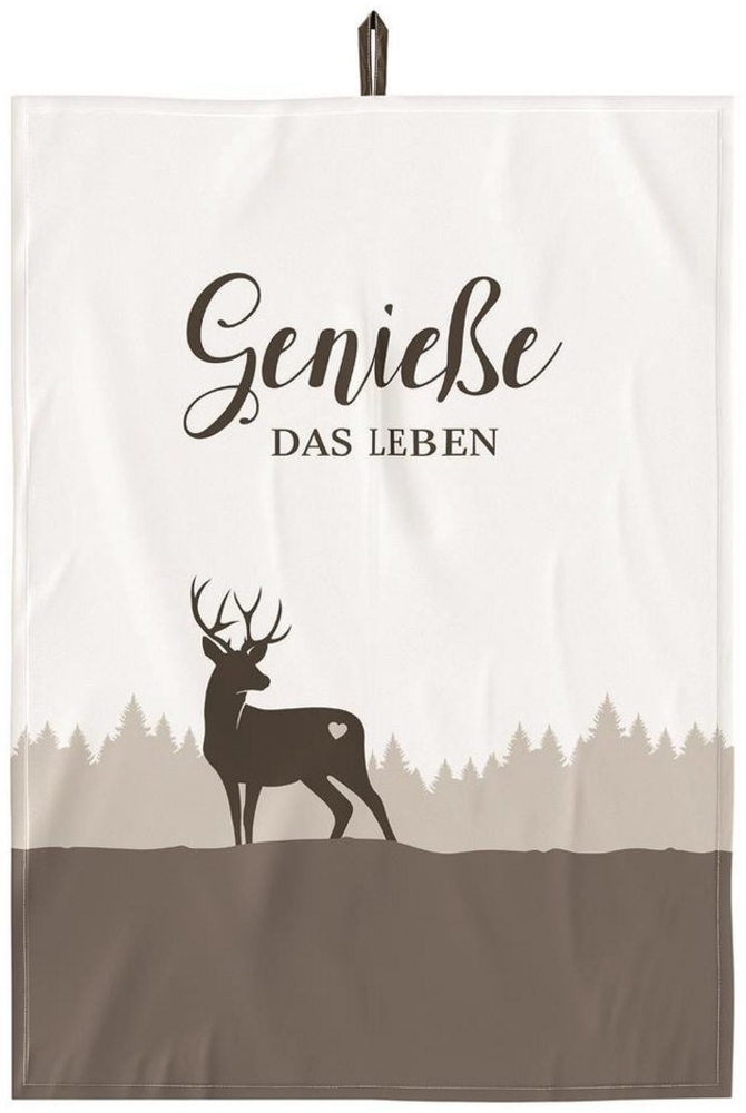 Geschirrtuch Abtrockentücher Küchenhandtuch la vida Genieße 3858311 Bild 1