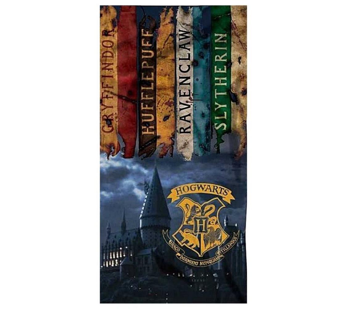 Harry Potter Badetuch Hogwarts, Baumwolle, Strandtuch 70x140 cm Bild 1