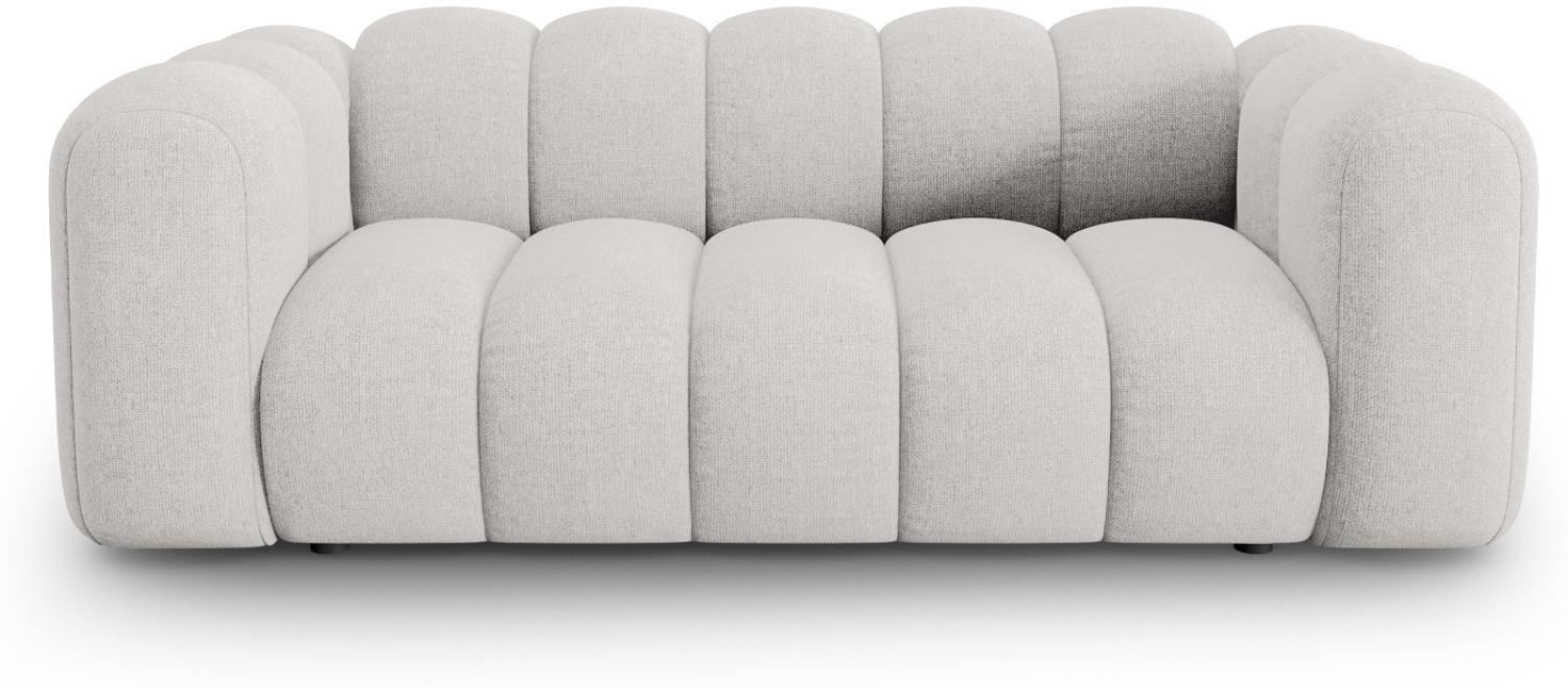 Micadoni Sofa Lupine 2-Sitzer Chenille Hellgrau Bild 1