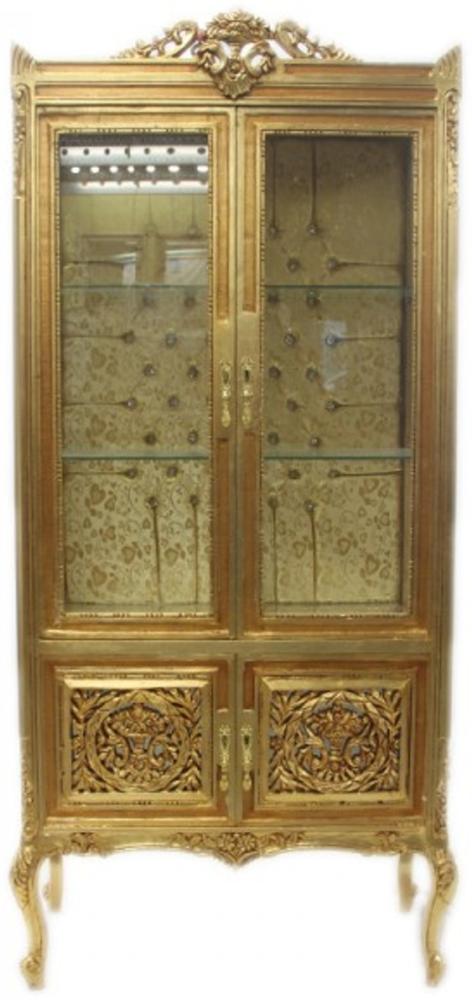 Casa Padrino Barock Vitrine Gold ModF5 - Doppel Vitrinenschrank Bild 1