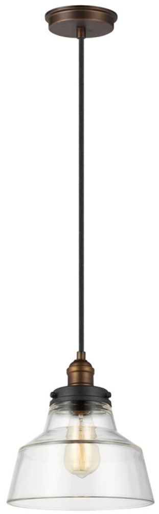 Pendellampe, Deckenlampe, Glas Messing, D 25,4 cm Bild 1