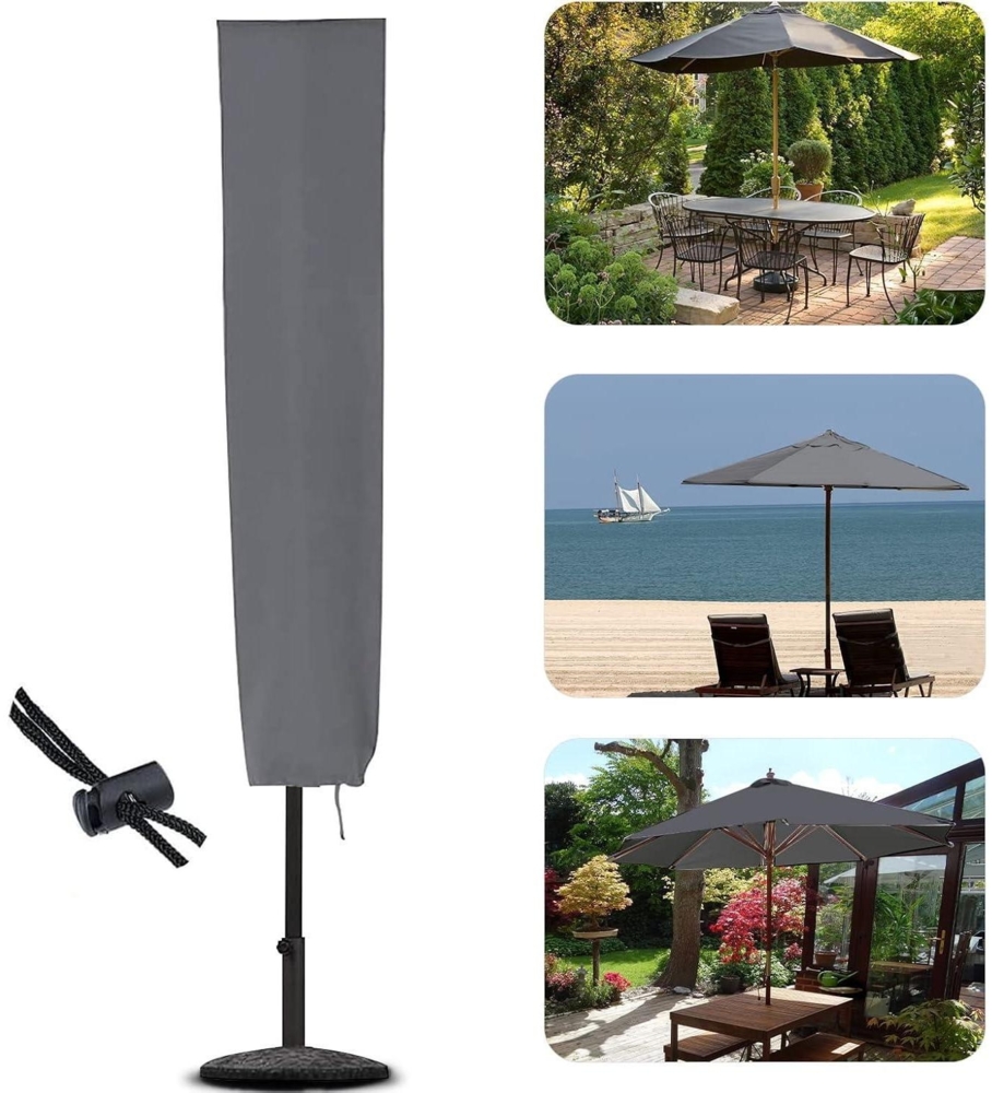 Sonnenschirm-Abdeckung 153x30x30 cm wasserdicht reißfest 600D Oxford Bild 1