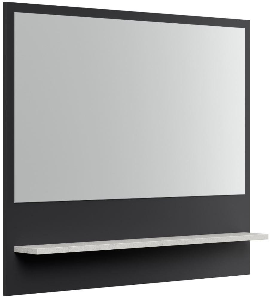 Flurspiegel Paneel Modi-L Rahmen und Ablage Stein : Stein / Grafit Bild 1