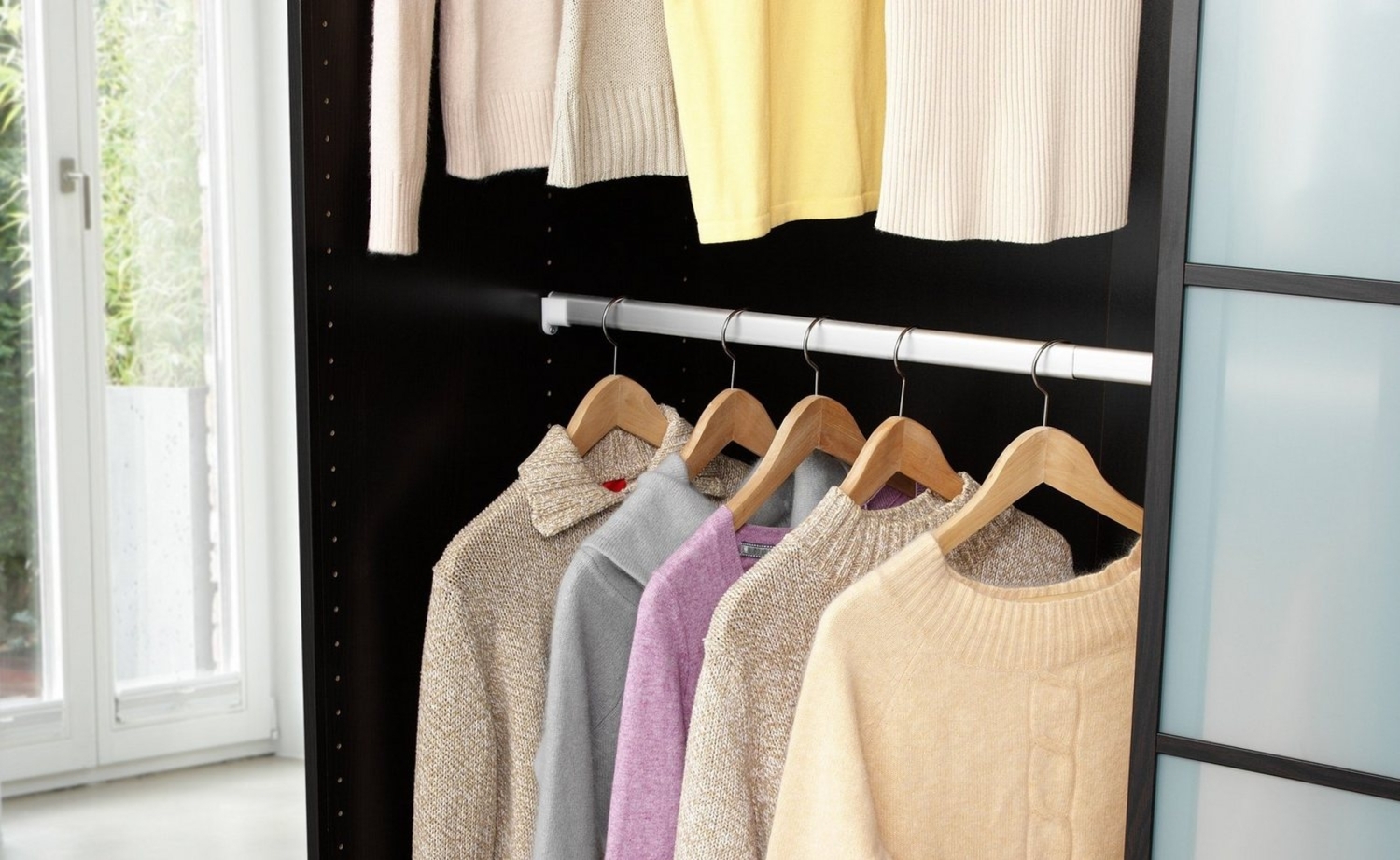 Ruco Kleiderstange (2 St), verstellbar in der Breite von 58-100cm Bild 1