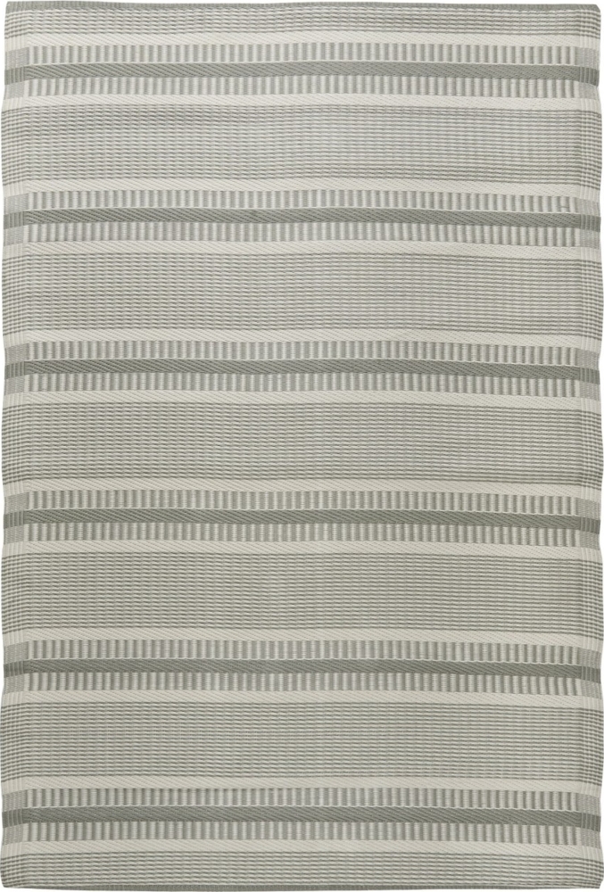 Teppich Läufer Terrasse Balkon 120x180 cm Grün Weiß Kunststoff Ib Laursen 2832-81 Bild 1