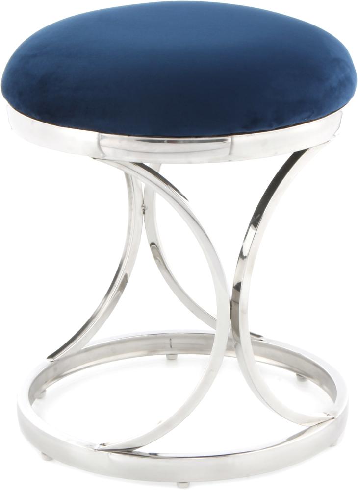 Hocker Weyda 325 Blau / Silber Bild 1