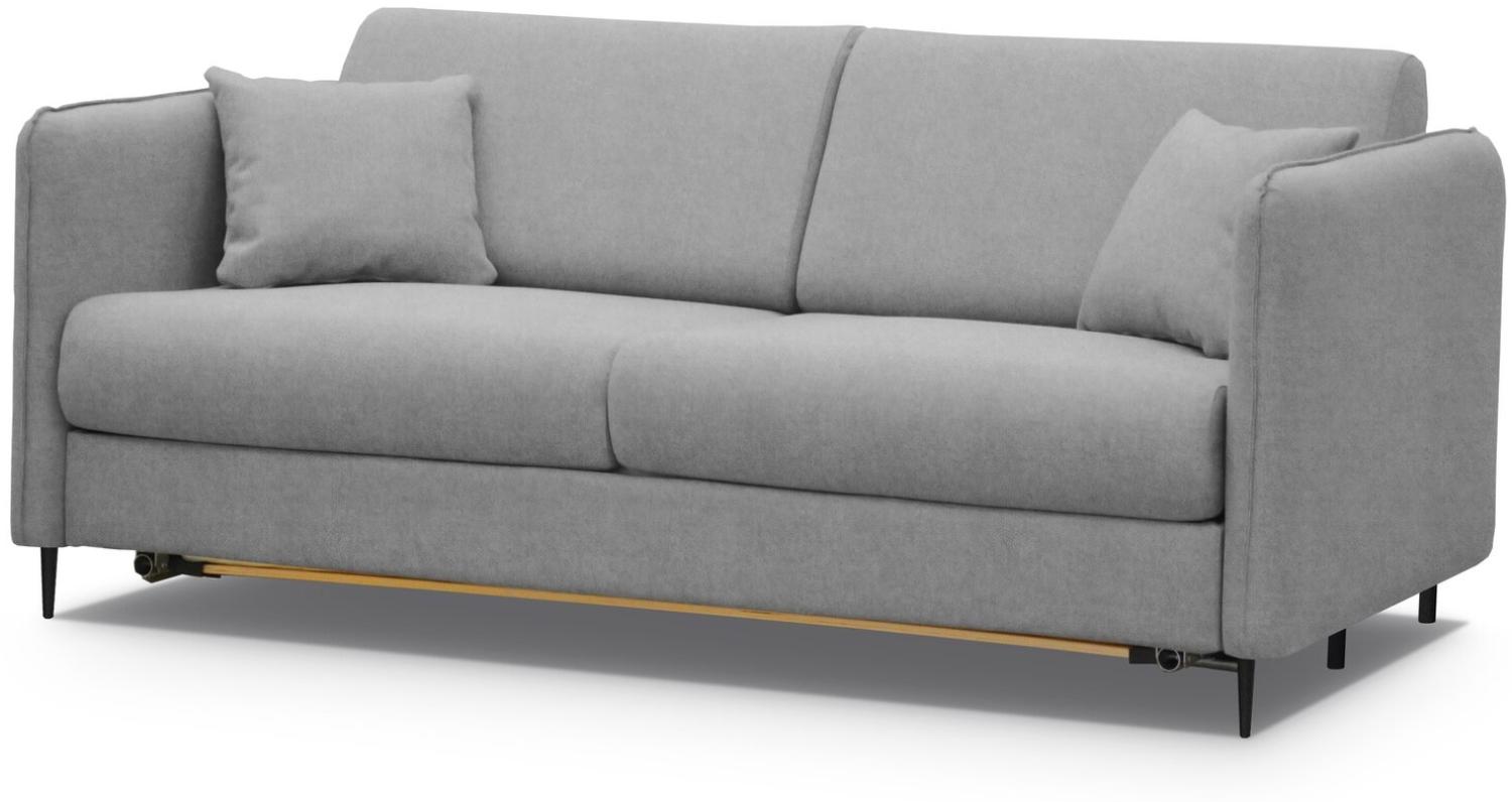 Stylefy Arnold Schlafsofa Velours Rot Bild 1