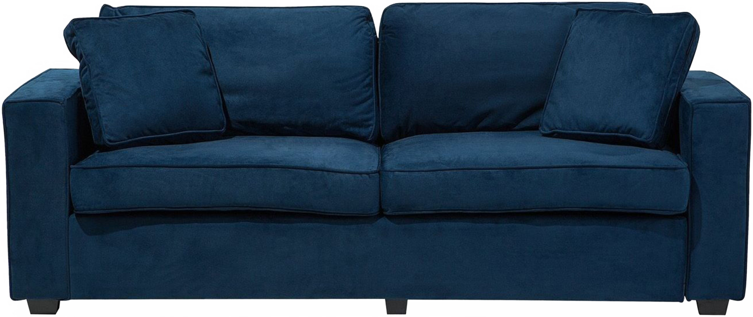 3-Sitzer Sofa Samtstoff marineblau FALUN Bild 1