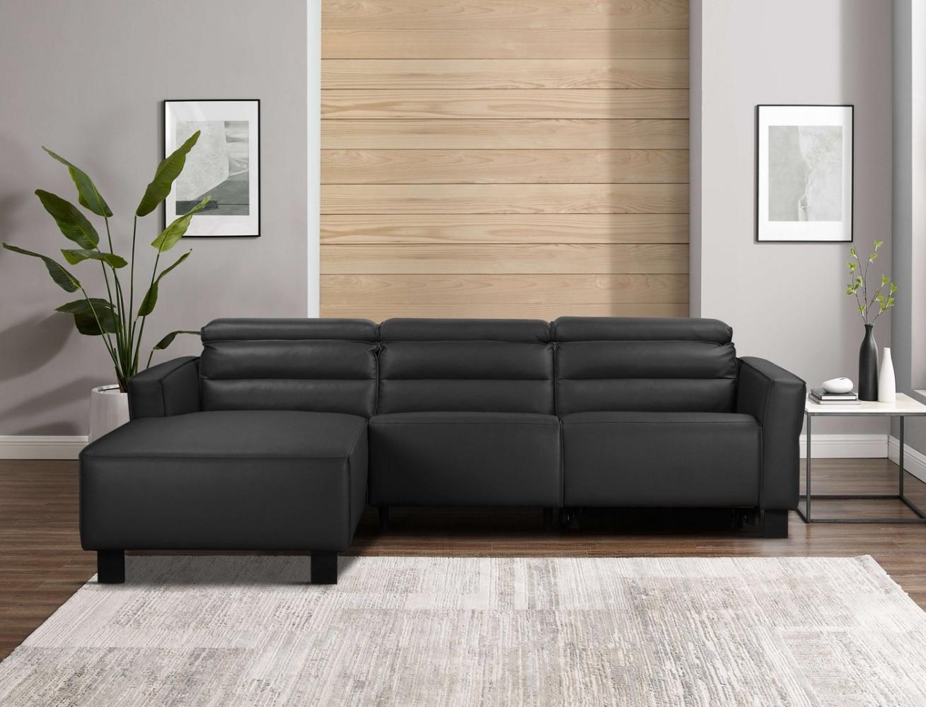 Places of Style Ecksofa Carpari, L-Form, 263 cm, mit manueller o. elektrischer Relaxfunktion, und USB/ Kopfteilverstellg Bild 1