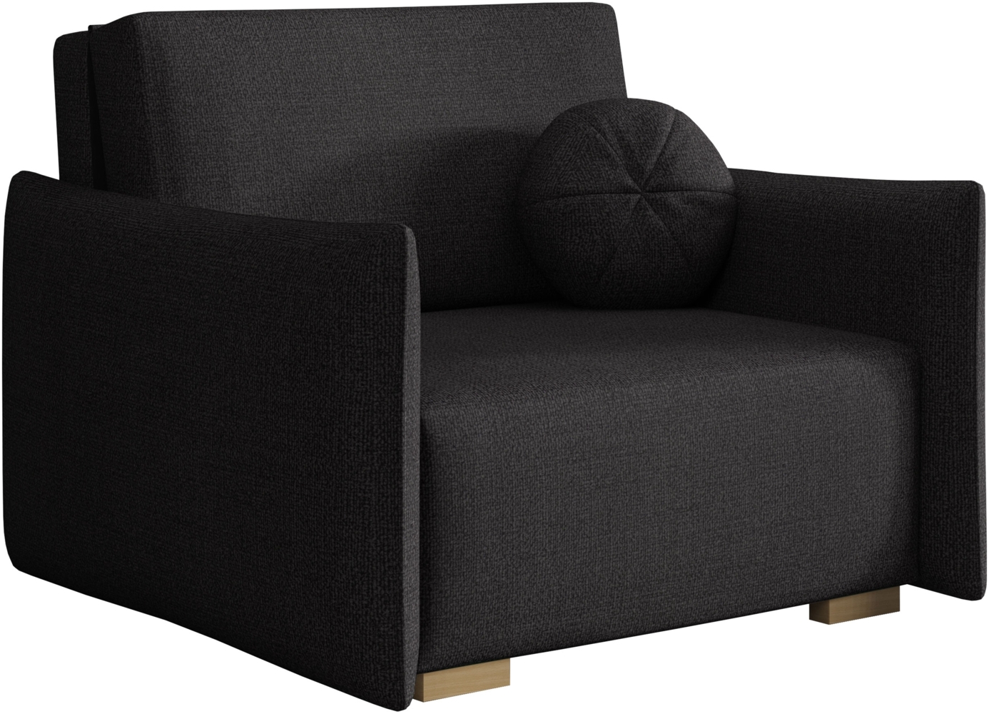 Sofa Viva Glov I mit Schlaffunktion, einsitzer Schlafsofa mit Bettkasten (Farbe: Soul 20) Bild 1