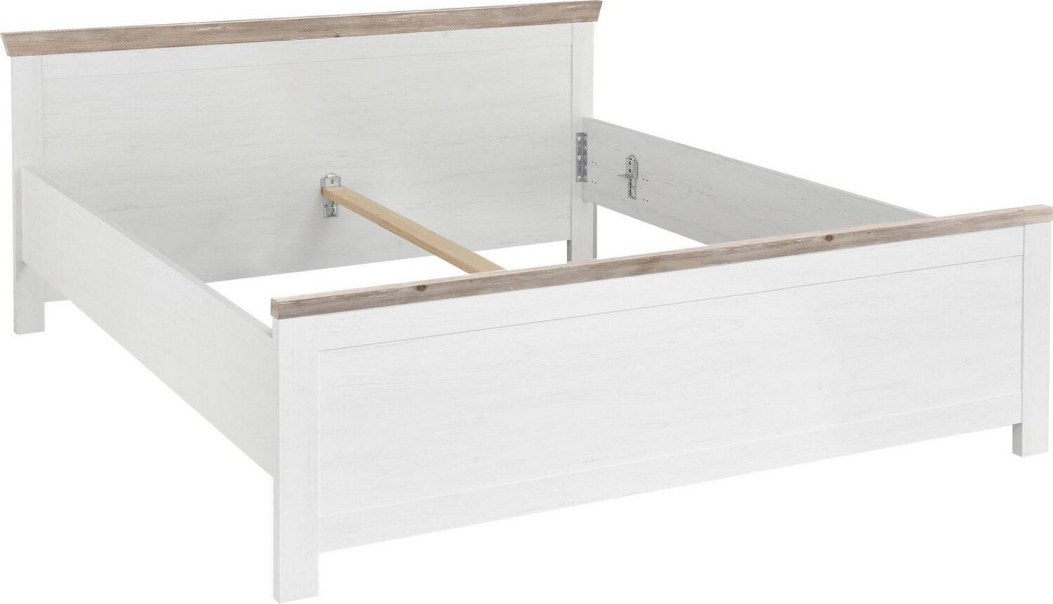 Home affaire Bett Florenz Doppelbett Landhausstil Bettgestell (100,140 oder 180/200cm), aus FSC®-zertifiziertem Holzwerkstoff, in 3 Breiten Bild 1