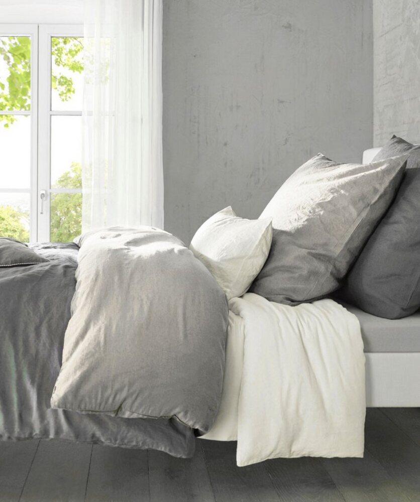 fleuresse Bettwäsche Provence in Gr. 135x200, 155x220 oder 200x200 cm, Halbleinen, 2 teilig, Halbleinen, 50% Baumwolle, 50% Leinen, Gr. 135x200, 155x220, 200x200cm Bild 1