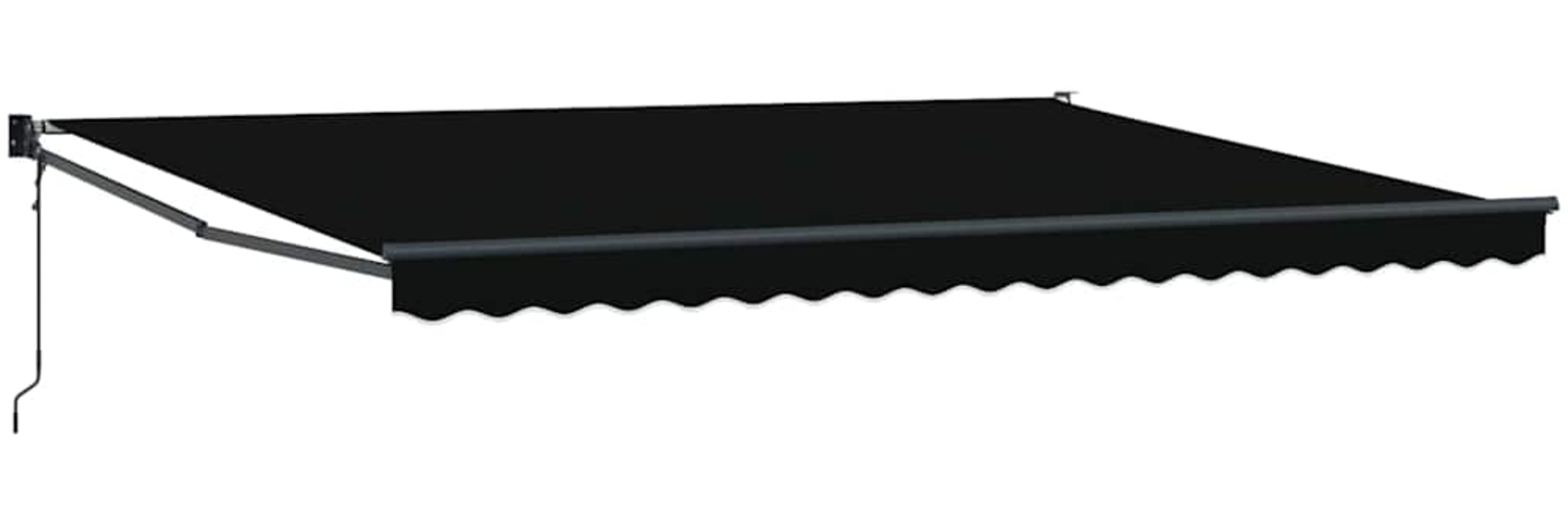 vidaXL Automatische Einziehbare Markise Schwarz 450 x 300 cm 3330966 Bild 1