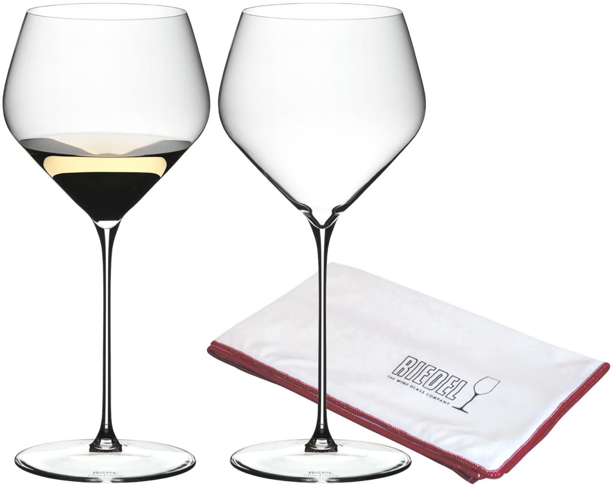 Riedel VELOCE Chardonnay Weinglas 2er Set + Poliertuch Bild 1