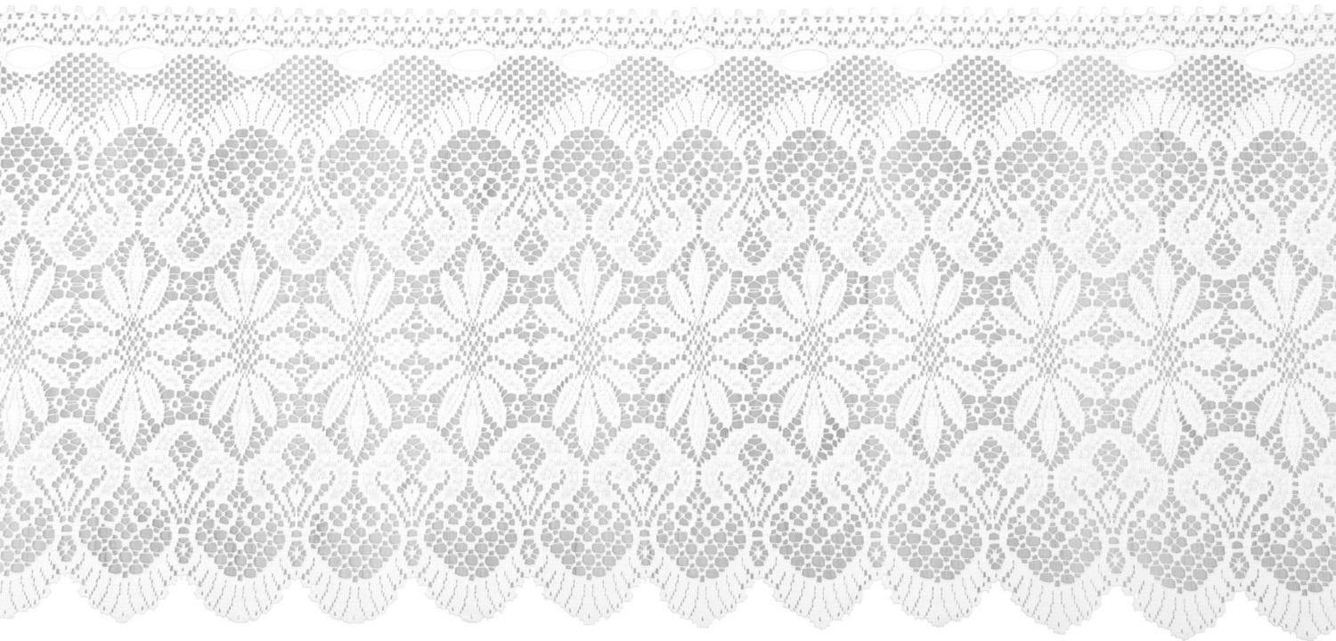 Bistrogardine Jacquard in weiß 160x45 cm (BxL) mit Stangendurchzug Design Ida Bild 1