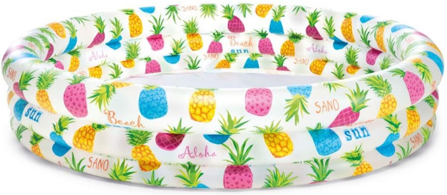 INTEX Pineapple Baby Pool Kinderplanschbecken ca. 132 x 28 cm Bild 1