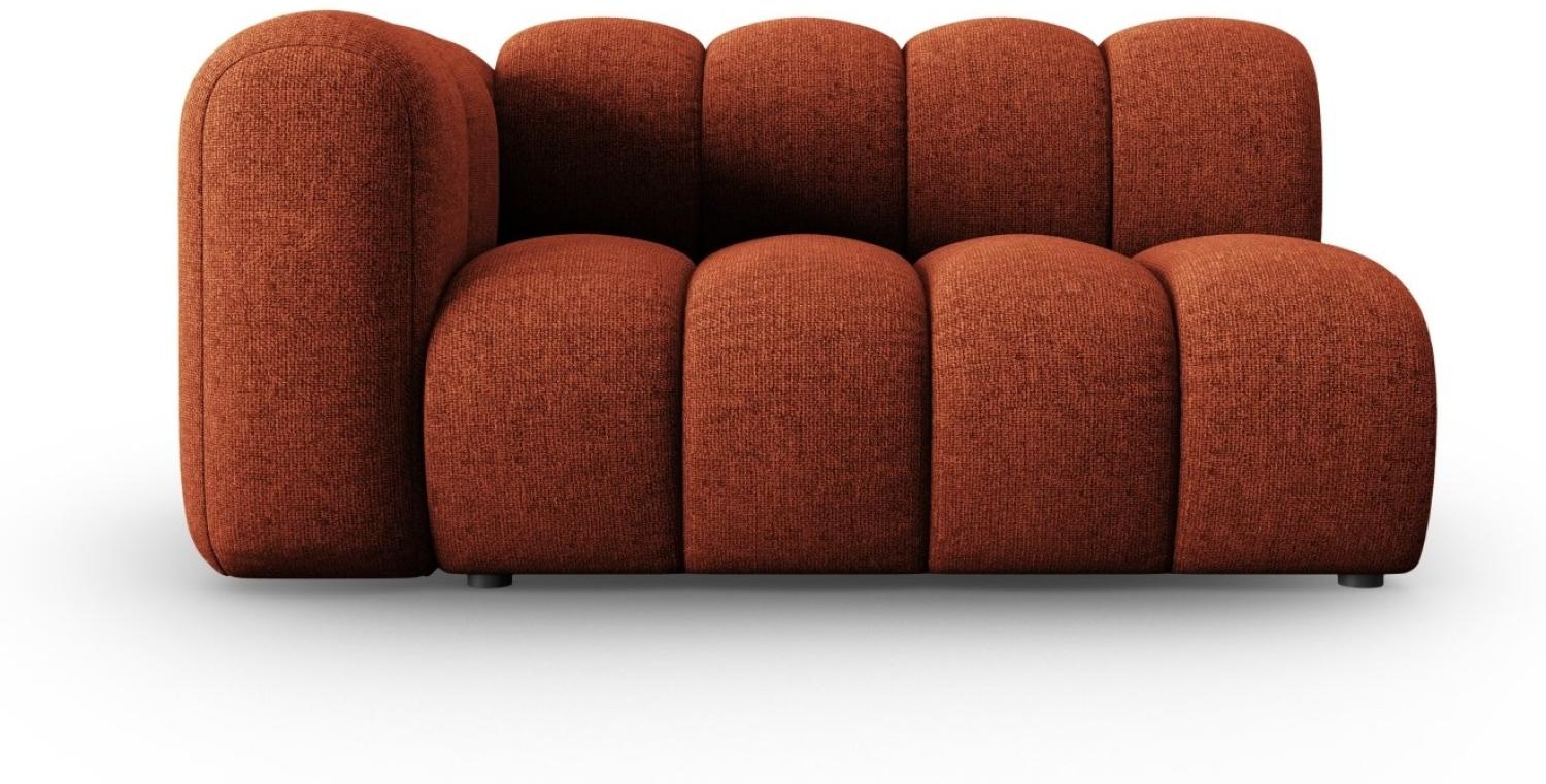 Micadoni Modulares Sofa Lupine 2-Sitzer Links Chenille Terrakotta Bild 1