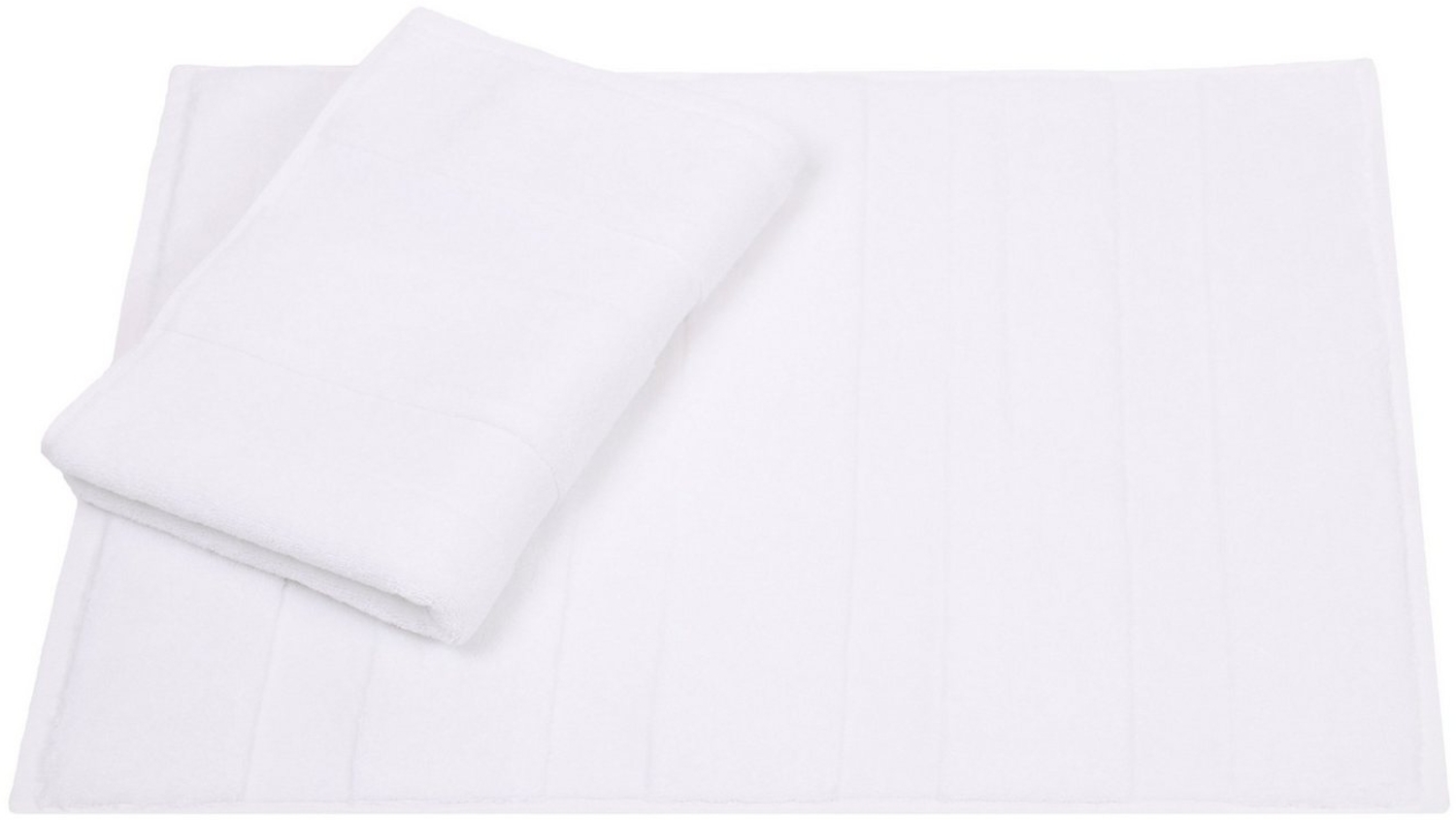 Betz Badematte 2er Set Badvorleger Deluxe Größe 50 x 68 cm, strapazierfähig, Baumwolle, rechteckig, unbeschichtet Bild 1