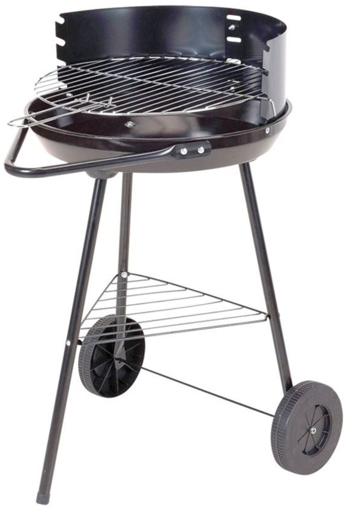 Metall Holzkohle Grill Rundgrill Grillwagen 70cm Standgrill Gartengrill Garten Bild 1