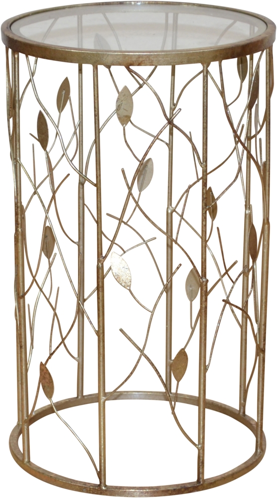 Beistelltisch, Pflanzenständer aus Metall in gold Bild 1