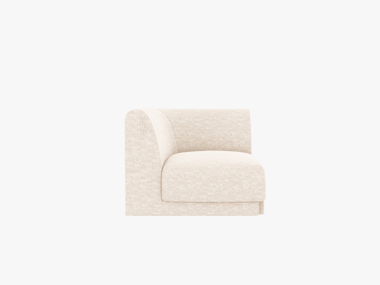Micadoni Modul Ecke Miley Chenille Helles Beige Bild 1