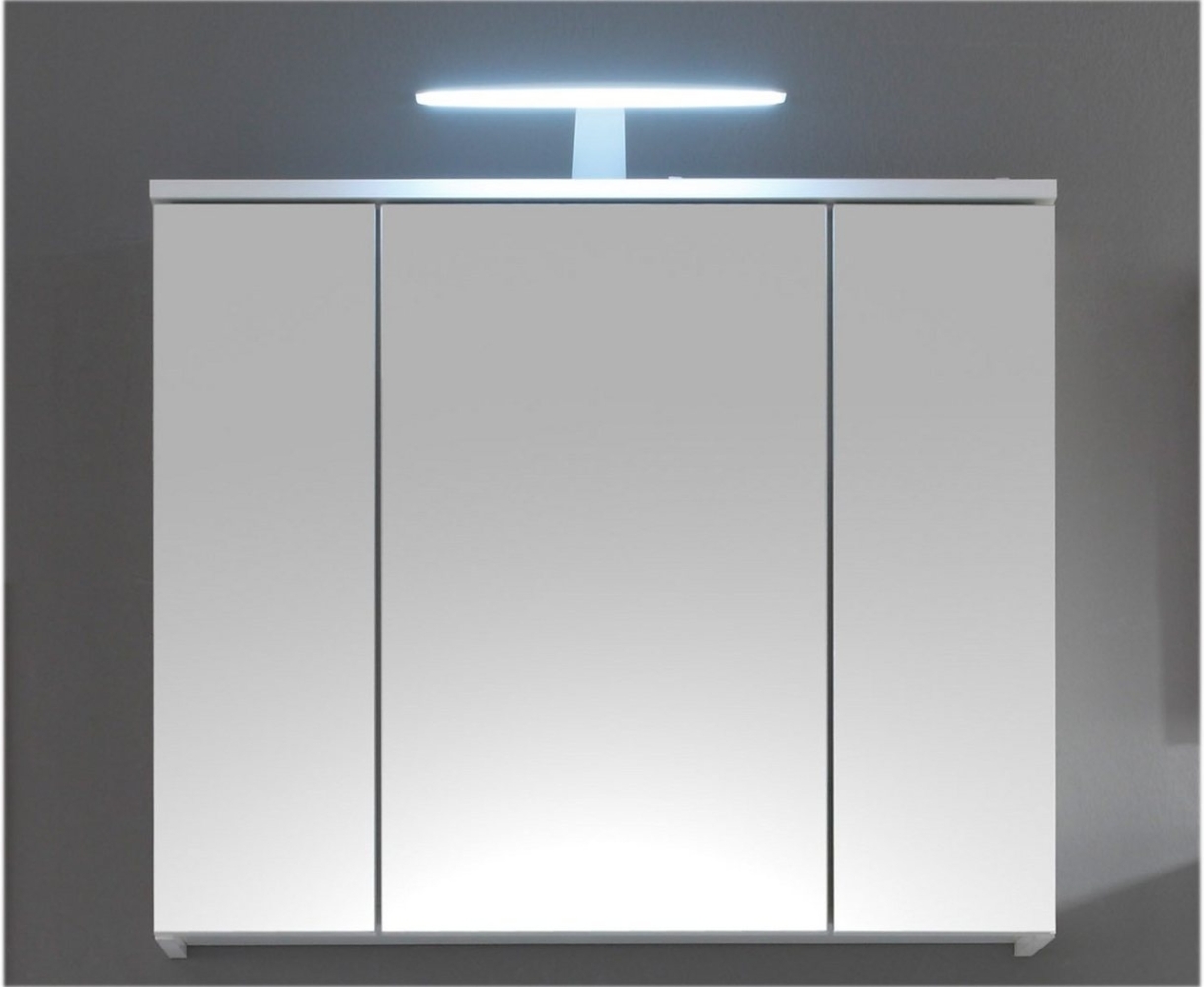 Spiegelschrank >Suzette< in Weiß - 80x67x20cm (BxHxT) Bild 1