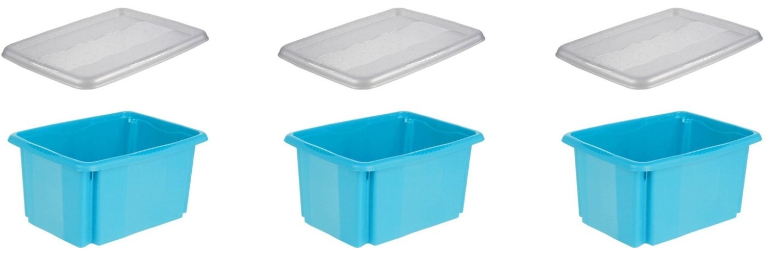 keeeper Organizer emil (Set, 3 St), Aufbewahrungsbox, 15 L, mit Deckel, hochwertiger Kunststoff Bild 1