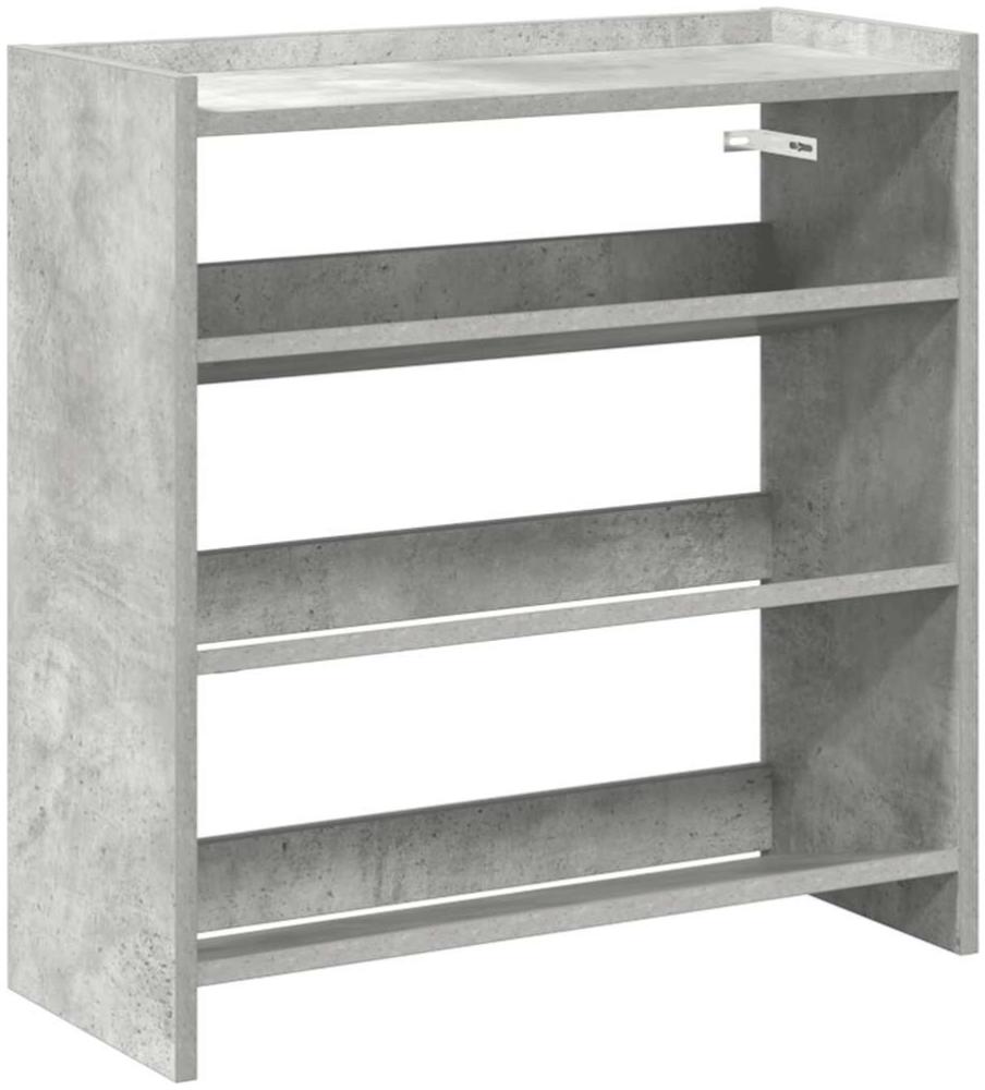 vidaXL Schuhregal Betongrau 60x25x62 cm Holzwerkstoff 859890 Bild 1
