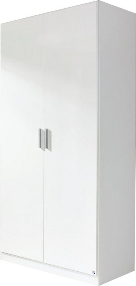 'Celle' Kleiderschrank, weiß Hochglanz, 91x197 cm Bild 1