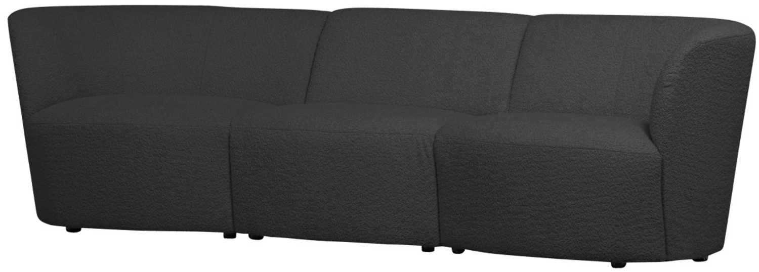 Sofa Coco aus Boucle-Stoff, Dunkelgrau Bild 1