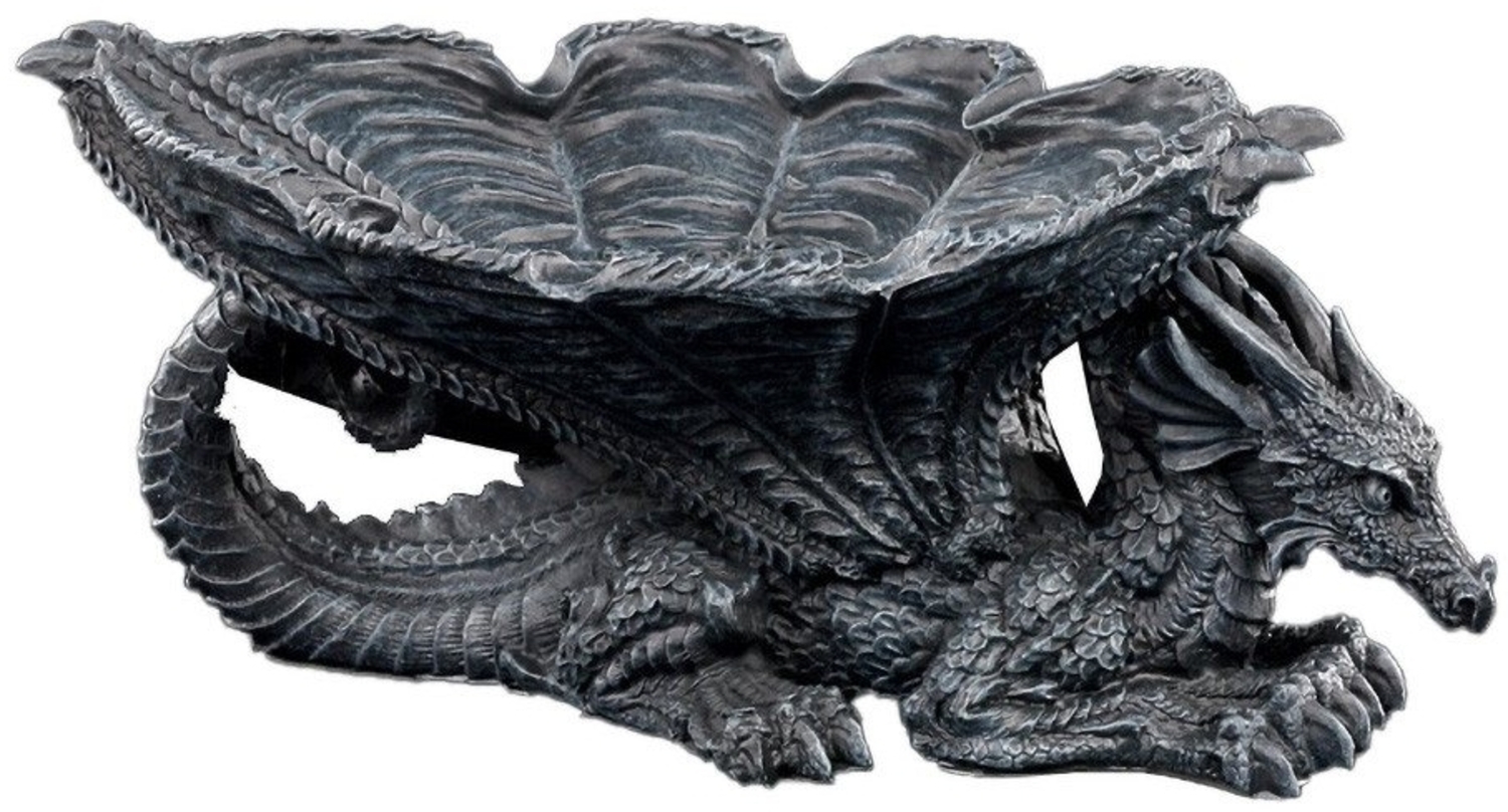 Figuren Shop GmbH Aschenbecher Drachen Aschenbecher oder Schale - Fantasy Dekoschalde Dekoration Asch Bild 1