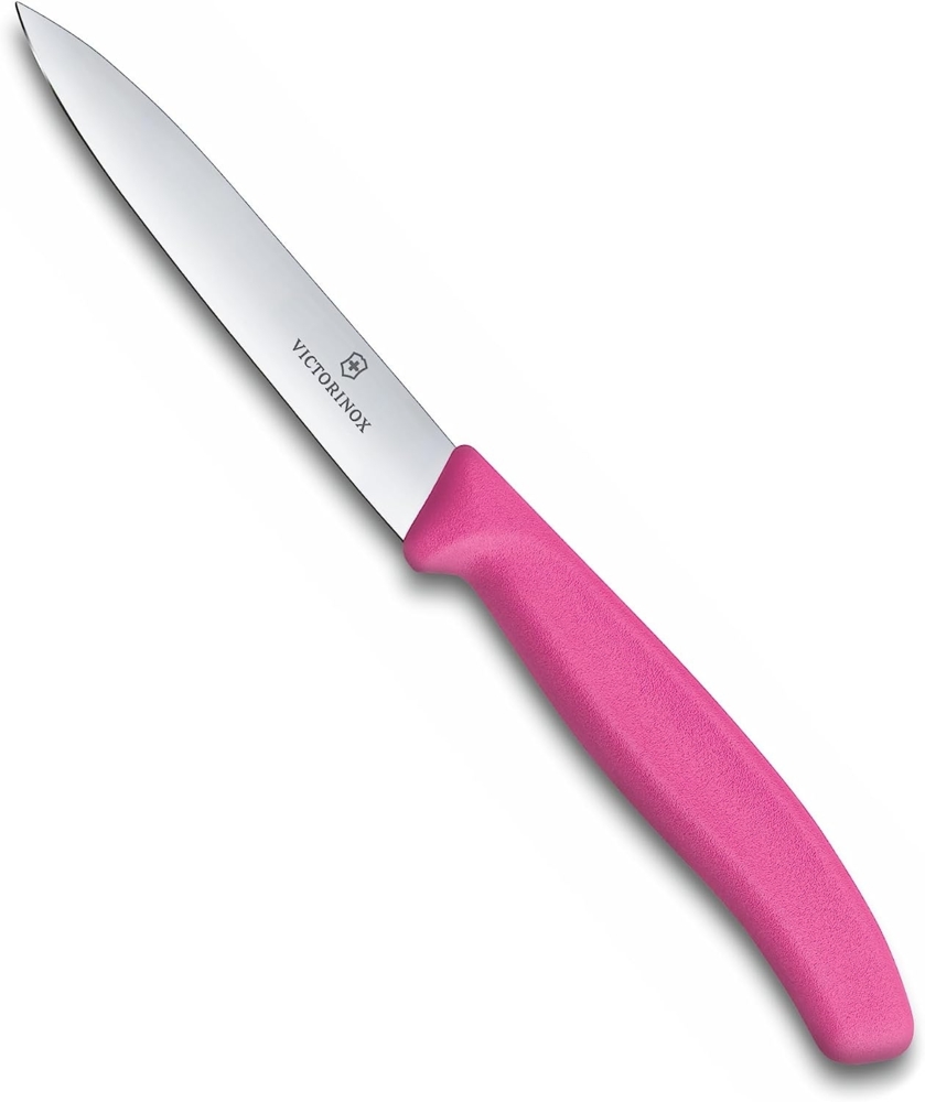 Victorinox - Gemüsemesser Mittelspitz 10cm - gerader Schliff - Swiss Classic - pink - spülmaschinengeeignet Bild 1