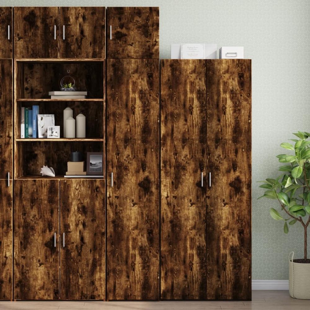 vidaXL Hochschrank Schmal Räuchereiche 40x42,5x225 cm Holzwerkstoff 3281277 Bild 1