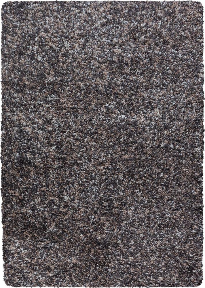 Hochflor Teppich Enrico rechteckig - 200x290 cm - Taupe Bild 1