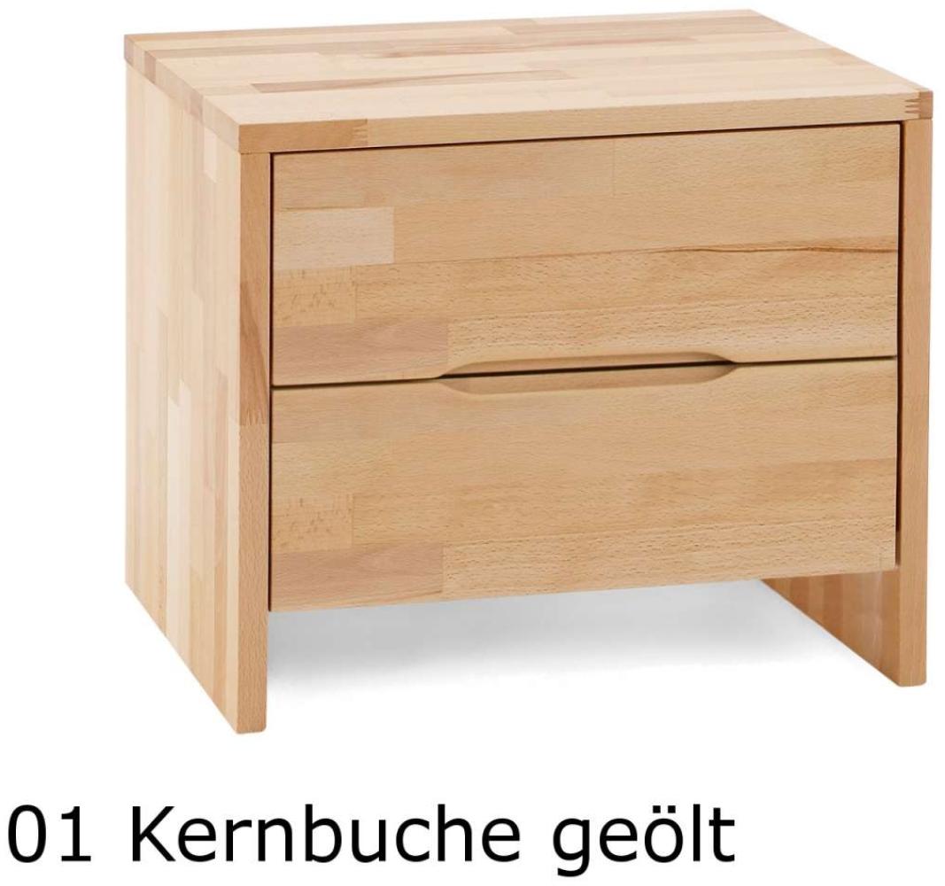 Dico Buche Kernbuche Massivholz Nachttisch Beistelltisch 960.77 01 Kernbuche natur geölt Bild 1