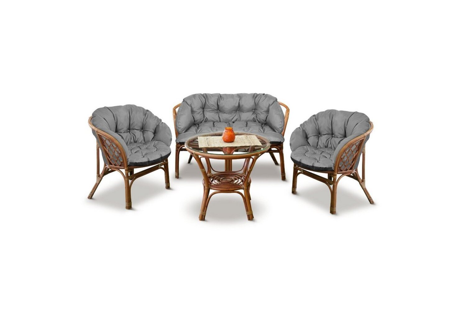 AIO Sitzkissen, Gartenkissen-Set 2x 122x40cm und 1x 190x40cm Bild 1