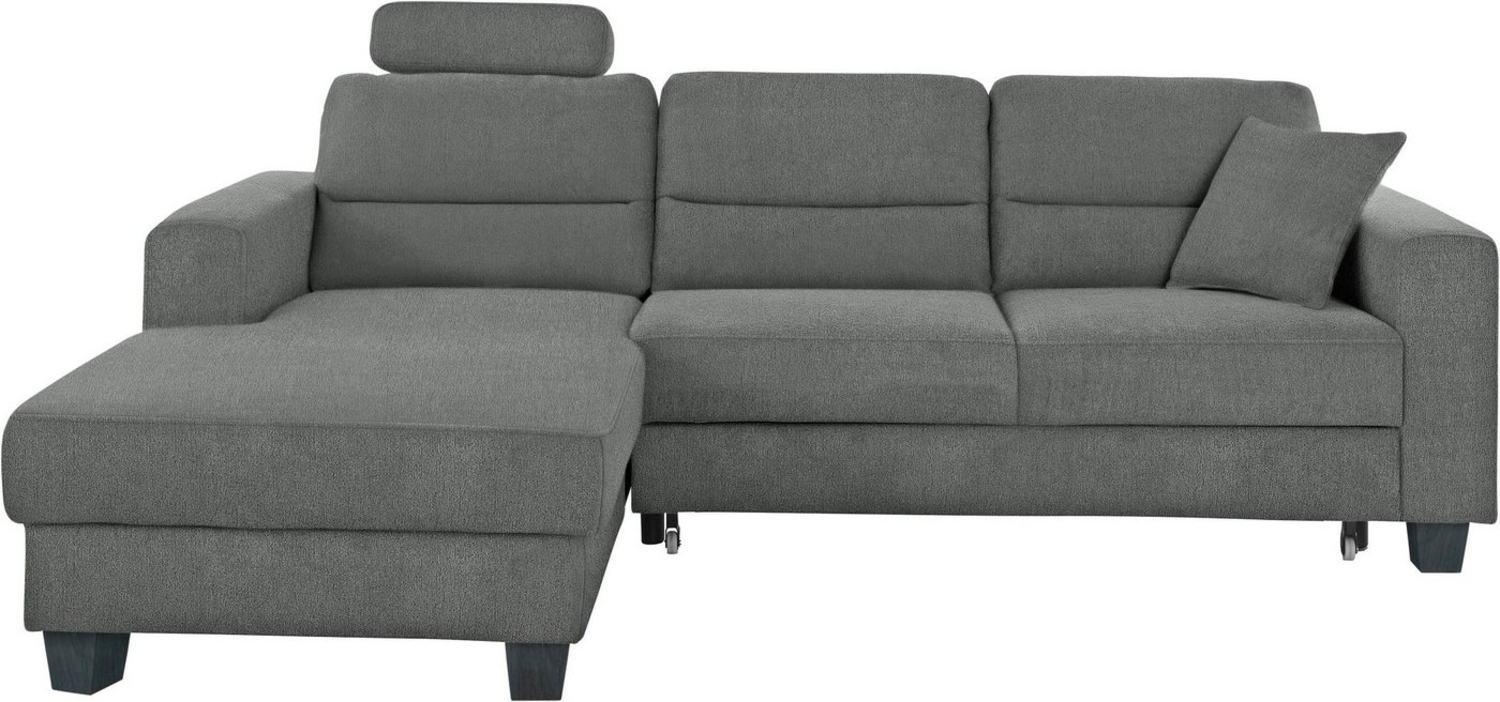 TRENDMANUFAKTUR Ecksofa Chamber, zeitlos und modern, hoher Sitzkomfort, L-Form, wahlweise mit Schlaffunktion Bild 1