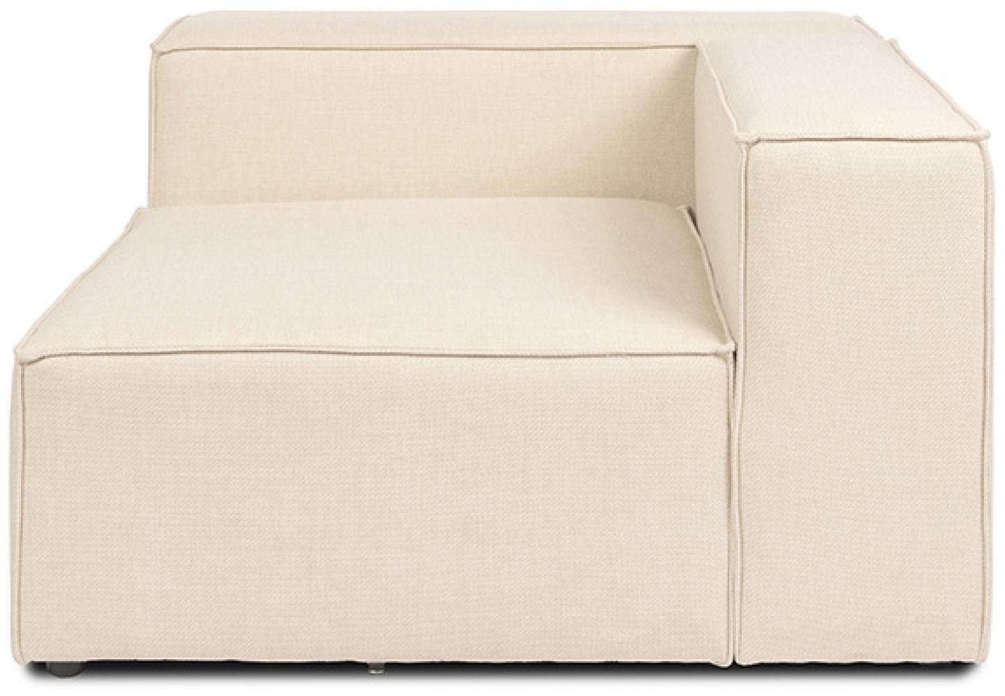 HOME DELUXE Modulares Sofa Rechtes Ecksofa VERONA - 120 x 70 cm Beige Bild 1