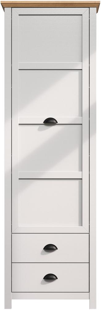 Garderobenschrank Landside in grau und Eiche Schuhschrank 65 x 201 cm Bild 1