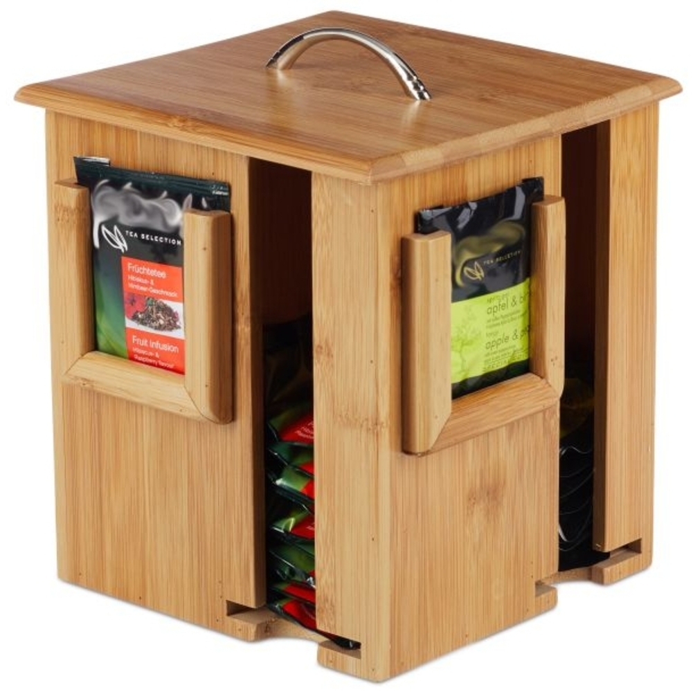Teebox drehbar aus Bambus 10024212 Bild 1