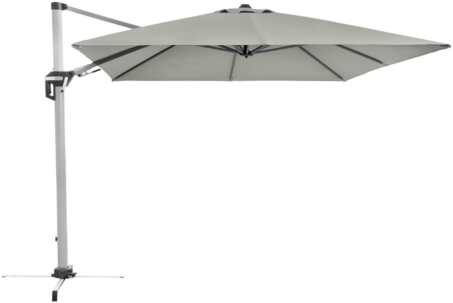 Doppler Sonnenschirm / Ampelschirm "Active II Pendelschirm 350 x 260" (hellgrau, 350 x 260 cm) Bild 1