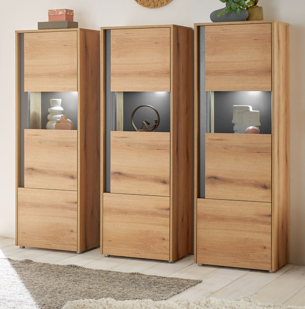 Schrank Set 3-teilig Center in Eiche Evoke 190x155 cm Bild 1