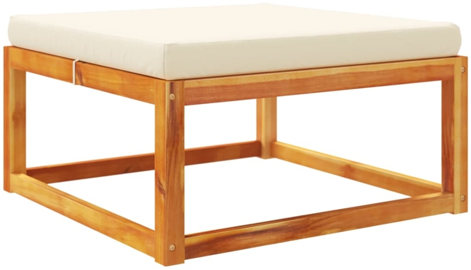 vidaXL Gartenhocker mit Kissen 65x65x29 cm Massivholz Akazie 4008158 Bild 1
