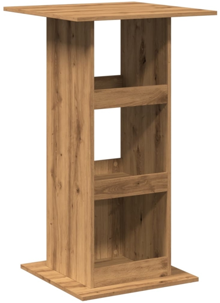 vidaXL Bartisch mit Ablagen Artisan-Eiche 60x60x102 cm Holzwerkstoff 854336 Bild 1