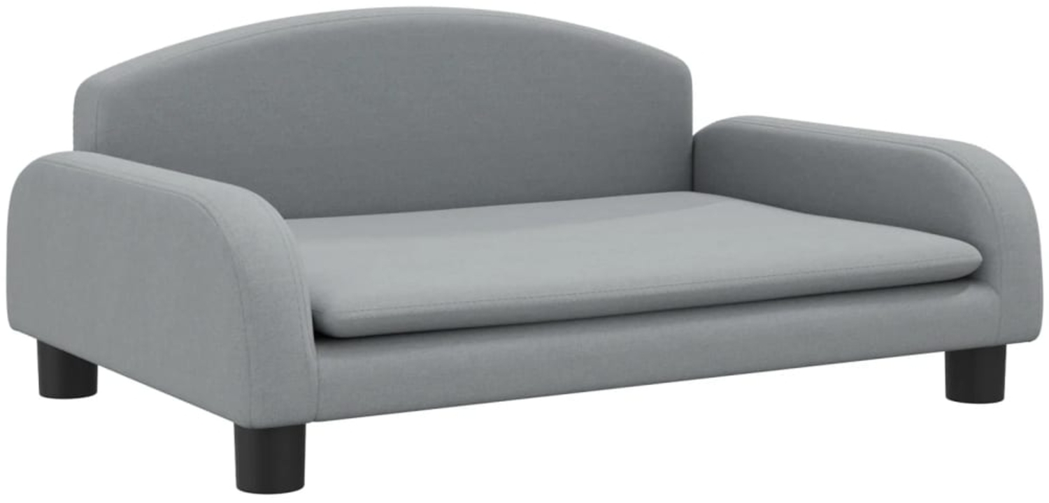 vidaXL Hundebett Hellgrau 70x45x30 cm Stoff Bild 1