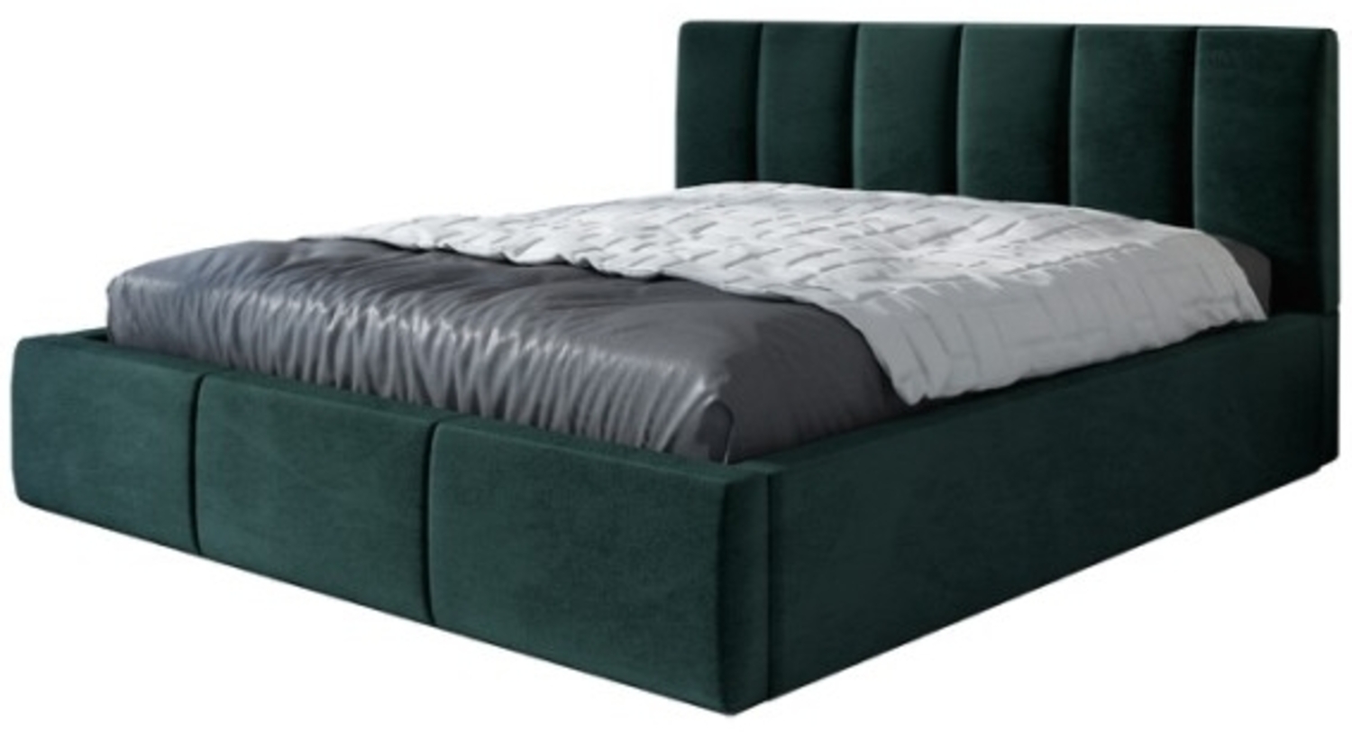 A&J MöbelLand Polsterbett LISI mit Bettkasten und Lattenrost Bild 1