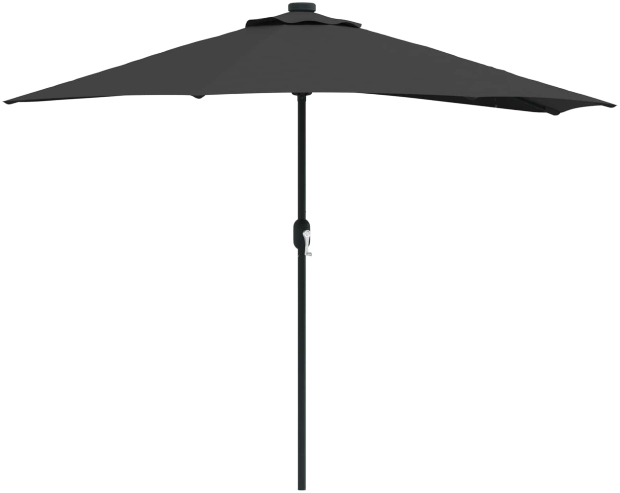 vidaXL Garten-Sonnenschirm Schwarz 294 x 150 x 224 cm 42003273 Bild 1