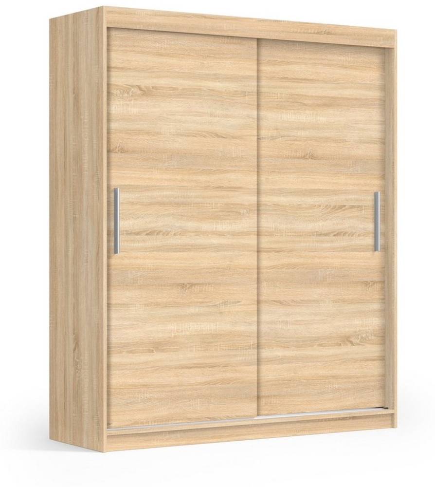 Beautysofa Kleiderschrank KATRINA Breite: 180 cm oder 200 cm, Farbe: Weiß oder Sonoma Bild 1